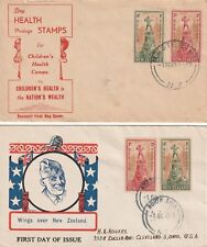TWO NEW ZEALAND 1945 HEALTH F.D.C. S