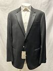 Armani Collezioni G Line  Black Natural Stretch Tuxedo Suit 1-Bt US 46 L / W388