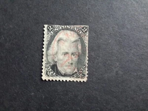 US stamps Scott #73 Jackson CV $ 450 1861-65 F grill - Picture 1 of 2