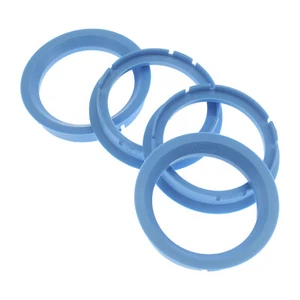 4x Zentrierringe 70,0 mm x 57,1 mm Hellblau Felgen Ringe Made in Germany - Picture 1 of 5