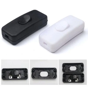 Inline Switch Black White For Table Standard Lamp B1Y5 Electric Z1A6 Cord L6D3 - Foto 1 di 14
