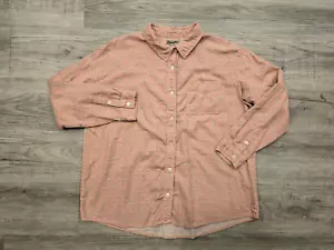 Vintage Wrangler Wrancher Shirt Mens XL Pink Long Sleeve Aztec Heavy 100% Cotton - Picture 1 of 16