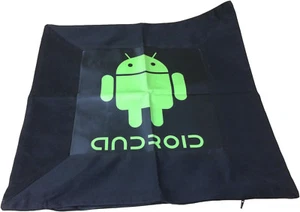 Android Cushion Case Cover Pillow Cover 18 x 17 Black | Lot of 4! - Picture 1 of 5