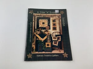 kansas troubles quilters a star 4 four every season table quilt runner pattern - Picture 1 of 3