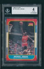 1986-87 Fleer Michael Jordan ROOKIE RC #57 BGS 4 VG-EX GOAT ICONIC CARD
