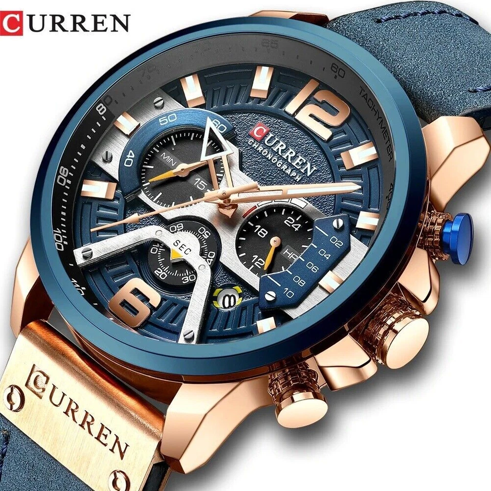 Curren Relogio Masculino Blue Men's Watch - 8329