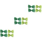 12 Pcs Bow Hairpin Toddler Rubber Bands for St Patricks Day Clips Alligator