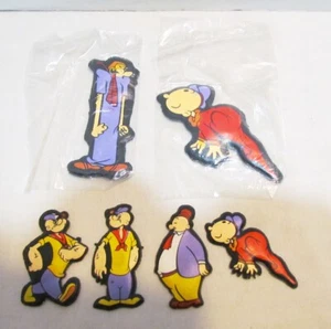 POPEYE 1970's PUFFY FRIDGE MAGNET LOT OF 6 WIMPY SEA HAG SWEET PEA 2 ARE SEALED - Picture 1 of 1