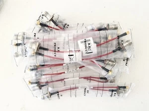 SET BESTEHEND AUS 50 KABEL RF 10 CM FLEXIBEL mcx Stecker auf TNC Buchse Jack Panel Mount Gehäuse - Bild 1 von 3