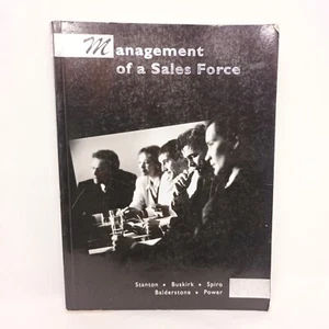 Management of a Sales Force by William Stanton... - Imagen 1 de 6