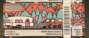 PHISH Lucite Magnet - Summer 2021 Ticket Stub - Ruoff Deer Creek Noblesville IN