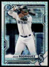 2021 Bowman Chrome Mega Box Prospects Refractors #BCP86 Julio Rodriguez