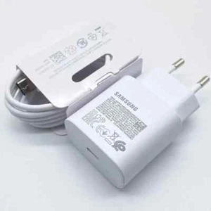 SAMSUNG Original Chargeur Rapide 25W BLANC USB Type C Galaxy S24 S23 S22 A55 A15 - Zdjęcie 1 z 4
