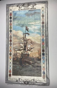 Krif Van De Velde Needlepoint Canvas Needleart Mania 12.5” By 28” The Canon Hit - Picture 1 of 5
