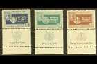 Israel 1949 Jewish New Year Set Complete With Full Tabs, Sg 18/20 Very Fine Mint