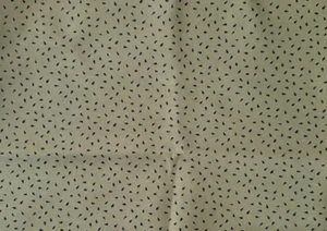 Black Watermelon Seeds on Green Thimbleberries Fabric 12 in x WOF OOP - Picture 1 of 2