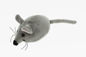 Kuscheltier Maus Plüschtier Länge 22 cm niedlich Grau - Bild 1 von 1