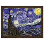 Vincent Van Gogh Starry Night Strs Swirl 1888 Framed A3 Wall Art Print