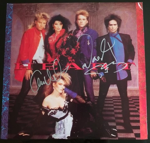 Ann & Nancy Wilson Autographed Heart Album - w/COA - Near Mint Condition Cover