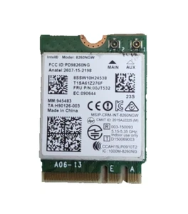OriginaI Intel Dual Band Wireles AC8260 Model 8260NGW 867Mbps M.2 BT4.2 08XG1T - Bild 1 von 2