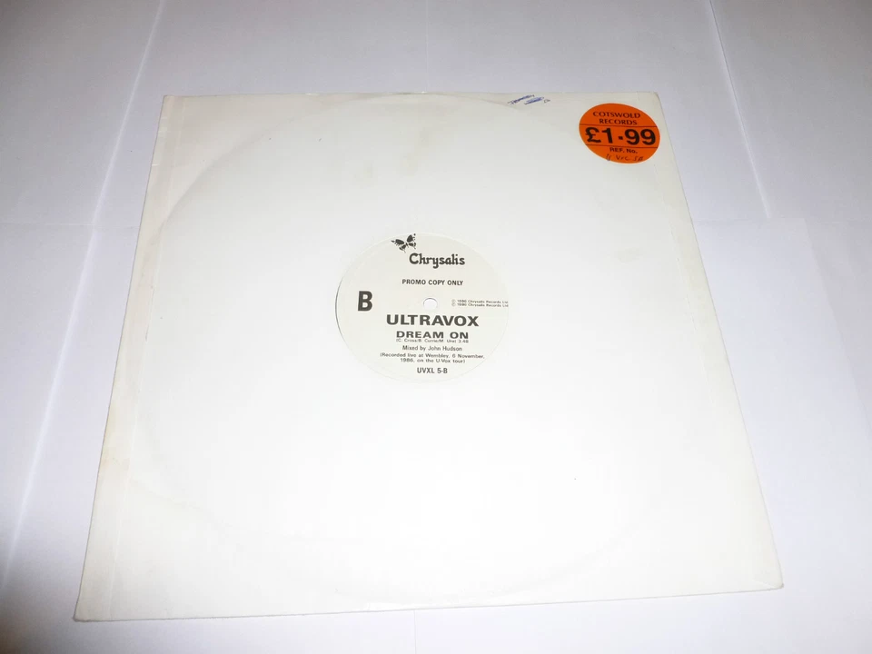 ULTRAVOX - All Fall Down - Scarce 1986 UK Chrysalis 2-track promotional 12" Prom Foto 1 de 1