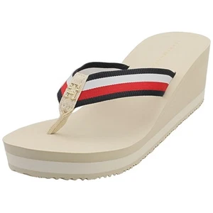 Tommy Hilfiger Corporate Beach Womens Wedge Sandals in Muslin - Picture 1 of 8