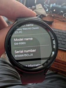 Montre connectée Samsung Galaxy Watch6 Classic 47 mm GPS uniquement SM-R960 noir d'occasion - Photo 1 sur 12
