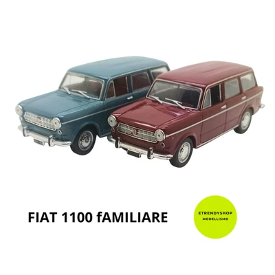 Lote De Modelos Starline Fiat 1100 Familiarre 1:43 Rojo Gris Estáticos Foto 1 de 4
