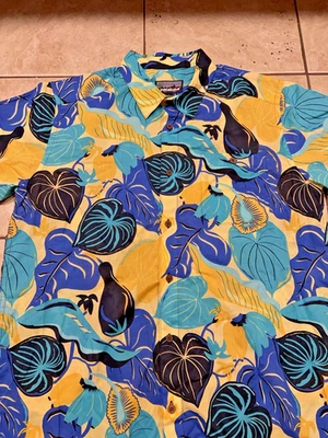 Camisa Patagonia Para Hombres L Malihini Pataloha Hawaiana E Imiola Avena Blanca Fiesta Foto 1 de 4