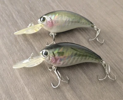 Bass Pro Shops XPS Снятая с производства Плавающая Приманка Голографический Шарф 2" Лот из 2 - Изображение 1 из 4