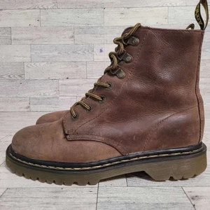Dr. Martens Luana Punk Grunge braune Damen-Bikerstiefel aus Leder Größe 8 - Bild 1 von 10