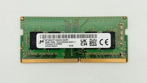 Micron 8GB DDR4 SO-DIMM PC4-25600 3200MHz 260-Pin CL22 RAM MTA8ATF1G64HZ-3G2R1 - Picture 1 of 2