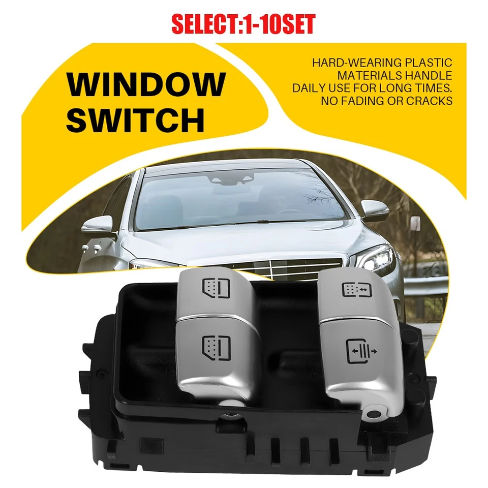 Interruptor de ventana para pasajero trasero derecho Mercedes-Benz S550 S600 S63 W222 1-10x Foto 1 de 4
