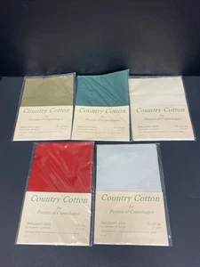 Permin of Copenhagen Country Cotton Aida 16ct Fabric 12 x 13" Lot of 5 - Picture 1 of 7