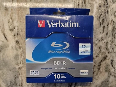 Verbatim BD-R 25GB Blu-ray Recordable Media Disc Spindle 10 Pack OB - Image 1 of 4