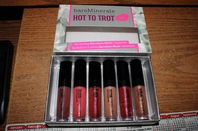 VHTF! NIB bareMinerals Hot To Trot Marvelous Moxie Lipgloss  Travel Size 0.07 oz - Image 1 of 4