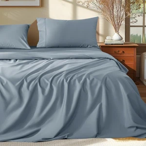 100% Egyptian Cotton Queen Size Sheets Set - 1000 Thread Count,Luxury Cotton ... - Foto 1 di 7