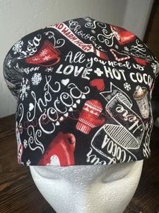 Holiday Hot Cocoa Euro Scrub Cap - Picture 1 of 3