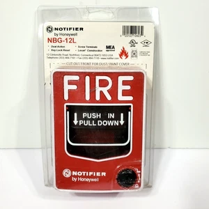 Notifier by Honeywell NBG-12L Dual Action Pull Station with Key Lock; New NOS - Picture 1 of 3