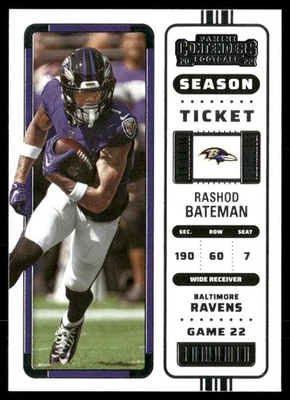 2022 Panini Contenders #6 Rashod Bateman - Image 1 of 2