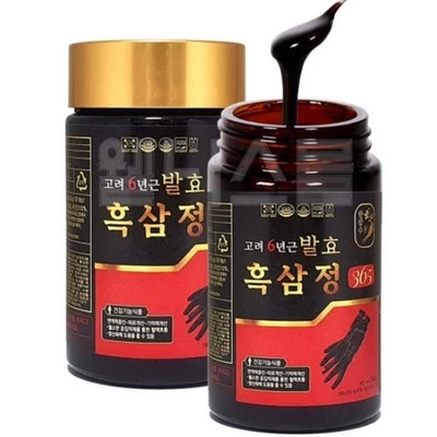 Korean 6 Years Fermented Black Ginseng Extract 365, Saponin,Panax 240g x 1ea NEW - image 1 of 4