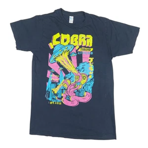 Vintage Y2K COBRA STARSHIP Band Alien Flame Snake Official Merch Black T-shirt M - Picture 1 of 10