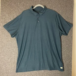 Vuori Strato Tech Polo Shirt Short Sleeve Performance Navy Blue Mens 2XL V188 - Picture 1 of 7