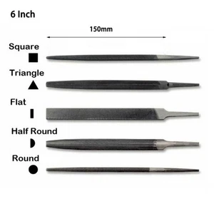 Tools & Workshop Equipment 6 Inch Files Files 150mm 6 Inch Without Handle - Picture 1 of 36