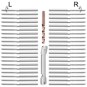 40 Pack 3/16" Swage Lag Screws L & R T316 Deck Cable Railing Hardware New - Picture 1 of 7