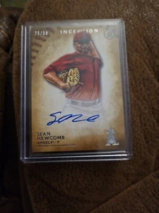 2015 BOWMAN INCEPTION PROSPECT GOLD AUTOGRAPH SEAN NEWCOMB #/50 ANGELS BRAVES - Picture 1 of 2