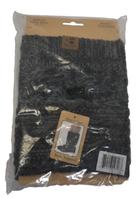 Bearpaw Marl Twist Boot Topper Gris Acogedor Invierno Accesorios Difusos Gris Para Mujer Foto 1 de 4