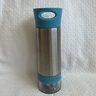Infusor de água AquaZinger aço inoxidável 20 oz filtro de frutas com isolamento azul-petróleo chá - Imagem 1 de 4