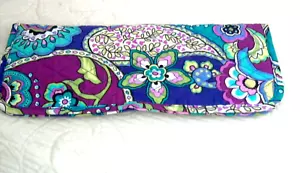 Manga de rizador de viaje Vera Bradley 12"x 5" estampado cachemir COMO NUEVO - Imagen 1 de 2