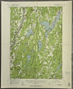 Vassalboro ME USGS Topographic Geological Survey Quad Map 1956 China Lake Togus - Picture 1 of 7